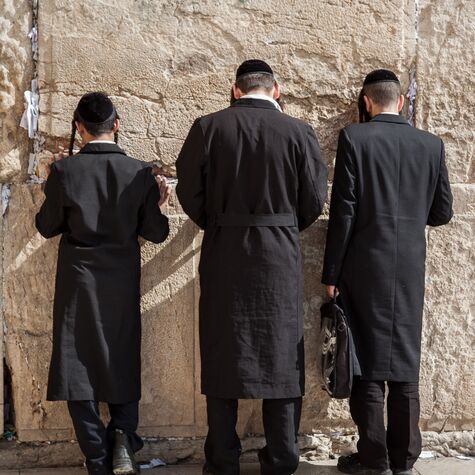 western wall praying