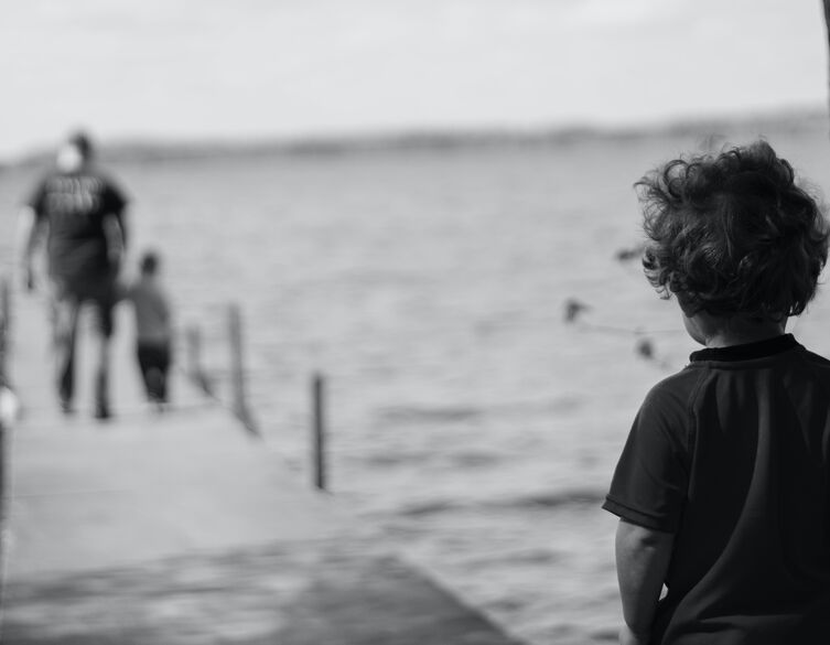 child is alone