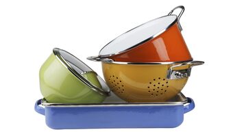 cookware in different colors