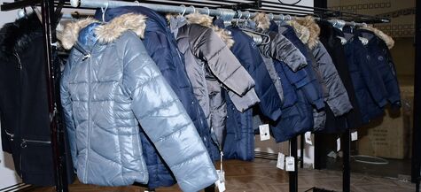 new winter coats on display