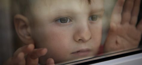 boy at window